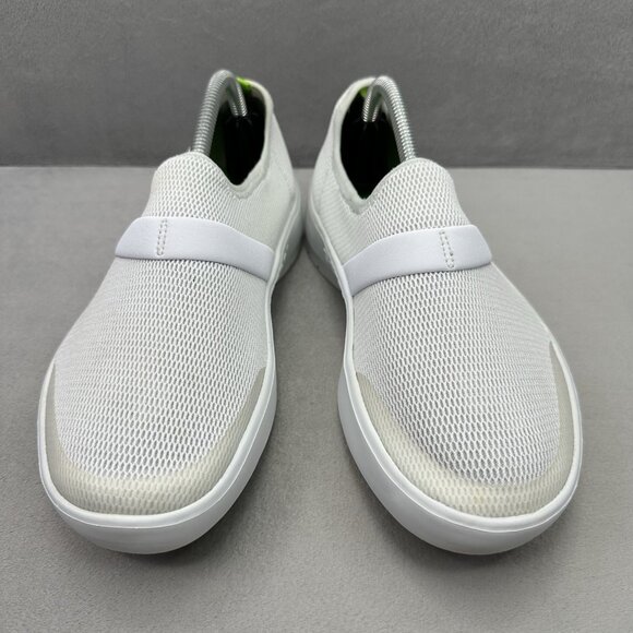 OOFOS OOmg eeZee Low Womens Size 7 Shoes White Mesh Recovery Comfort Support - Picture 2 of 8